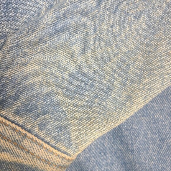 Vintage Jordache Denim Jacket Embellished Sequined Acid Wash Parrot Design Sz L - Picture 14 of 16